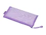 Liderpapel Bolsa Zipper Bag Poliester Transpirable Multiusos Ticket 230x115 mm Morado Pastel