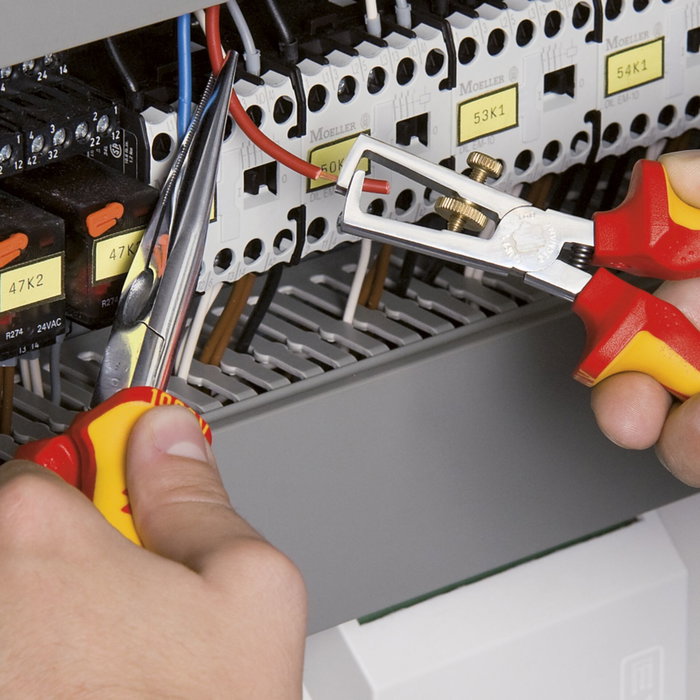 Knipex Pelador de cables universal con resorte de apertura