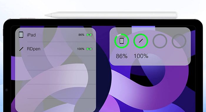 eSTUFF Lápiz Activo para iPad Pro/Air/mini con Carga Magnética y USB-C - Punta POM 1.2mm para Dibujar, Notas y Edición Precisas