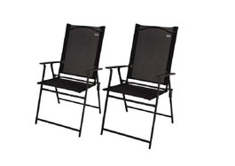Color Baby Aktive-pk 2 Sillas Jardín Plegables 47x64x95cm Textileno 2x1