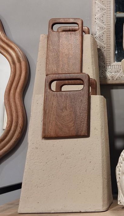 DKD Home Decor Jarron 11 x 40 x 20 cm Papel Mache Mango Crudo Marron DKD Home Decor Jarron 11 x 40 x 20 cm Papel Mache Mango Crudo Marron