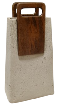 DKD Home Decor Jarron 11 x 40 x 20 cm Papel Mache Mango Crudo Marron DKD Home Decor Jarron 11 x 40 x 20 cm Papel Mache Mango Crudo Marron