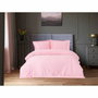Aucune Juego de cama Rosa en algodón satén con funda nórdica y 2 fundas de almohada