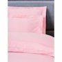 Aucune Juego de cama Rosa en algodón satén con funda nórdica y 2 fundas de almohada