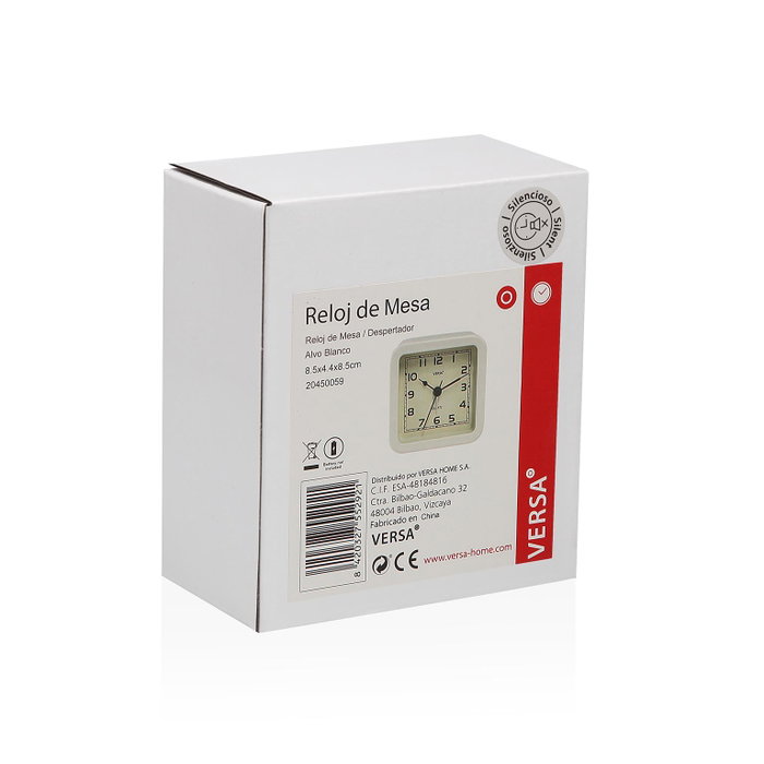 Reloj de Mesa Versa Alvo Blanco