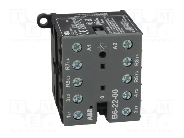 ABB B6 Contactor 4-polar 24VAC 9A