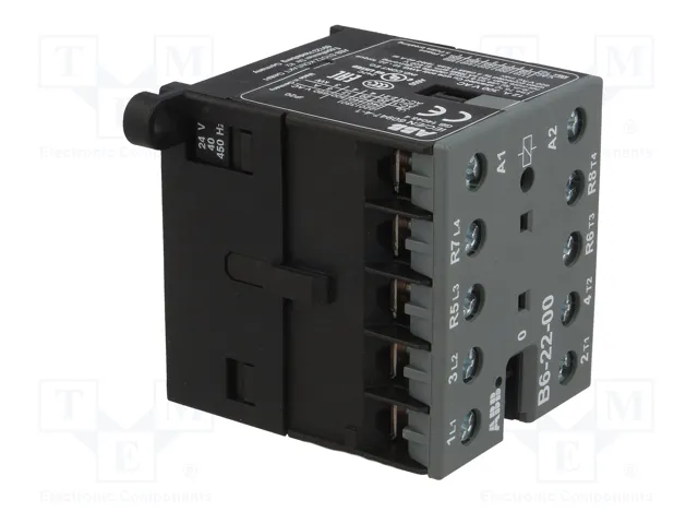ABB B6 Contactor 4-polar 24VAC 9A