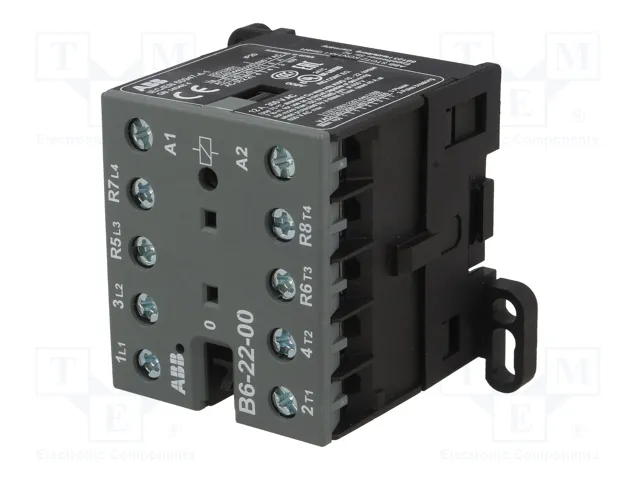 ABB B6 Contactor 4-polar 24VAC 9A