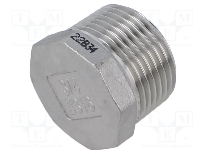 GEBO Tapón Macho de Acero Inoxidable G 3/4'' Externo GEBO Tapón Macho de Acero Inoxidable G 3/4'' Externo
