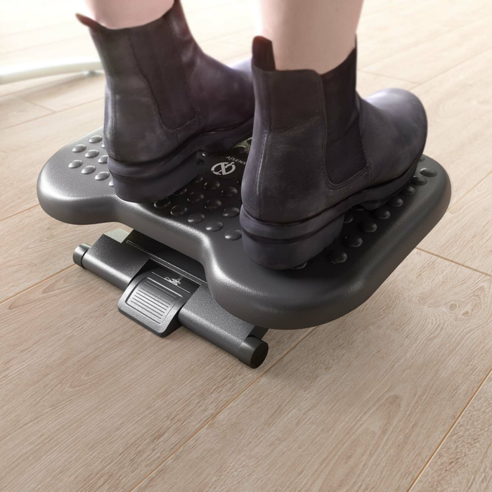 Aisens Reposapiés FRT02-267 Inclinable y Altura Ajustable Negro