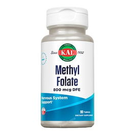 KAL Metil Folato 800 Mcg 90 Comprimidos Sublinguales - Forma Activa de Folato