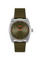 Hugo Reloj para Hombre con Esfera Verde y Correa de Piel