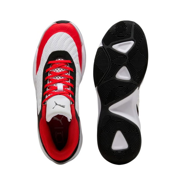 Zapatillas de Baloncesto para Adultos Puma Court Pro 2 Blanco Rojo L