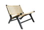 DKD Home Decor Butaca Boho Negro Natural 78 x 68 x 65 cm