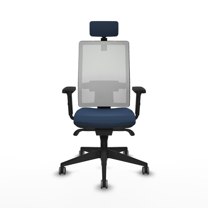 PIQUERAS Y CRESPO Silla de oficina Horna Azul marino y Blanco