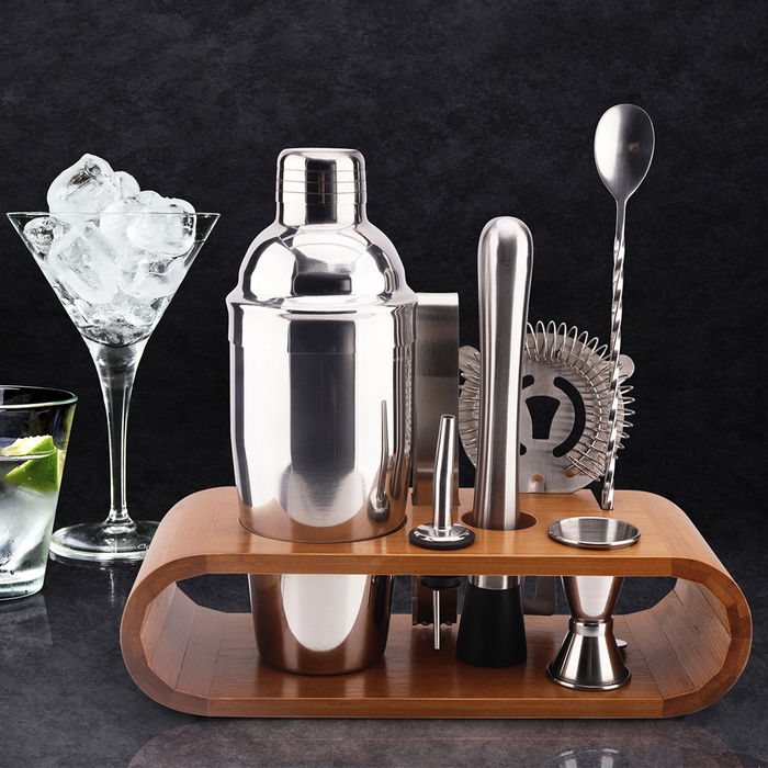 Cook Concept Juego de 8 Piezas Coctelería Acero Inoxidable para Bebidas y Cócteles