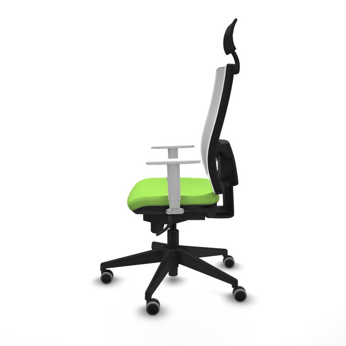 PIQUERAS Y CRESPO Silla de oficina Horna con mecanismo Sincro, color Pistacho y Blanco PIQUERAS Y CRESPO Silla de oficina Horna con mecanismo Sincro, color Pistacho y Blanco