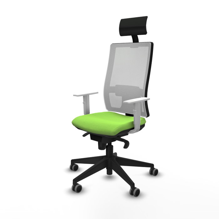 PIQUERAS Y CRESPO Silla de oficina Horna con mecanismo Sincro, color Pistacho y Blanco PIQUERAS Y CRESPO Silla de oficina Horna con mecanismo Sincro, color Pistacho y Blanco