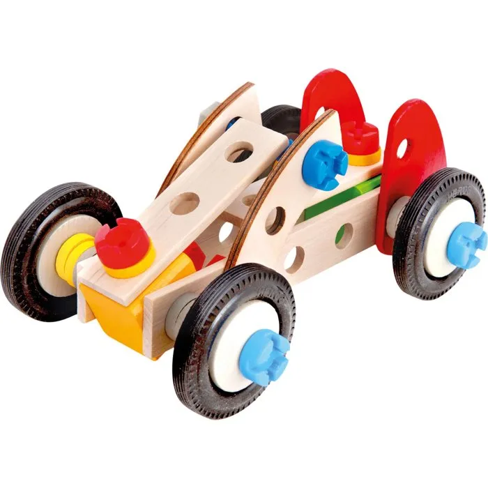 Heros Constructor Coche de Carreras - 50 piezas Madera FSC - HER4255870200067 - 3 años+ Heros Constructor Coche de Carreras - 50 piezas Madera FSC - HER4255870200067 - 3 años+
