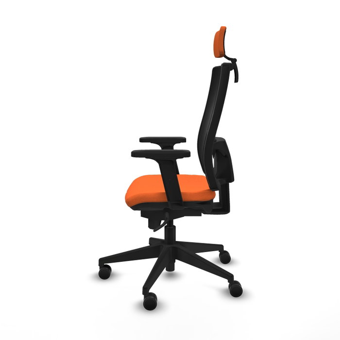 PIQUERAS Y CRESPO Silla de oficina Horna Naranja y Negro