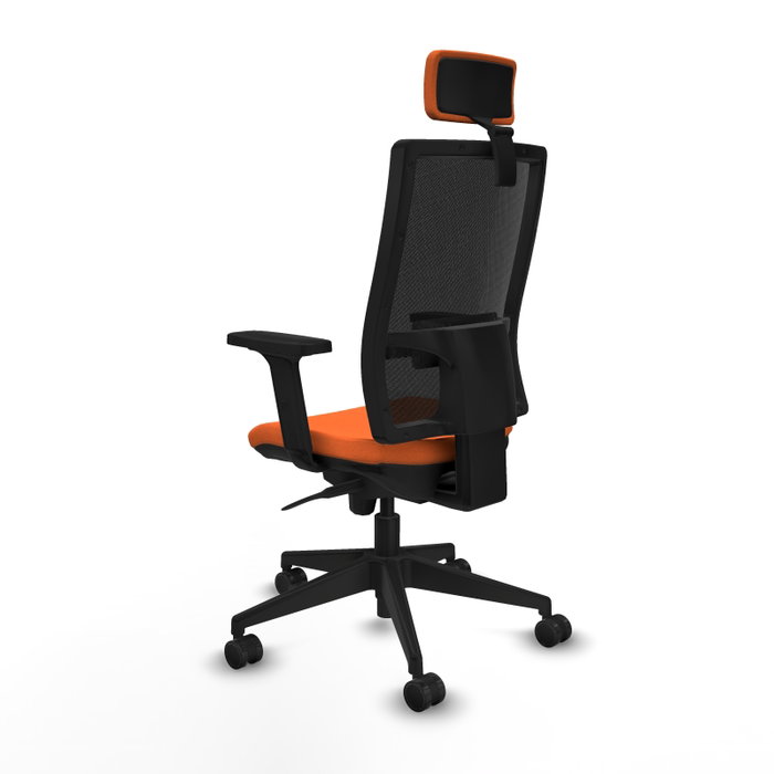 PIQUERAS Y CRESPO Silla de oficina Horna Naranja y Negro