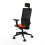 PIQUERAS Y CRESPO Silla de oficina Horna Naranja y Negro