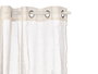 Giftdecor Cortina Blanca Transparente 140 x 260cm Poliester Lino (Set de 6)