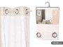 Giftdecor Cortina Blanca Transparente 140 x 260cm Poliester Lino (Set de 6)