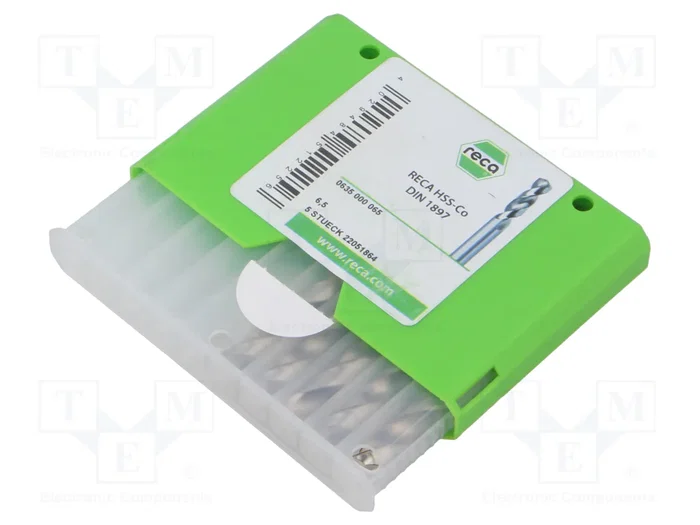 RECA Broca para metal de 6,5 mm (70 mm)