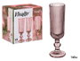 Vivalto Copa Cava Rosa Rayas 160 ml Vidrio 18.5x6x6 cm (Set de 24)