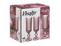 Vivalto Copa Cava Rosa Rayas 160 ml Vidrio 18.5x6x6 cm (Set de 24)