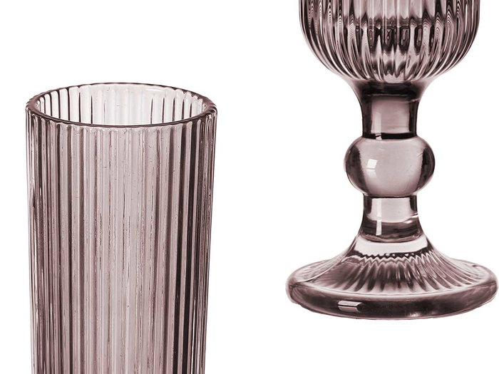 Vivalto Copa Cava Rosa Rayas 160 ml Vidrio 18.5x6x6 cm (Set de 24) Vivalto Copa Cava Rosa Rayas 160 ml Vidrio 18.5x6x6 cm (Set de 24)