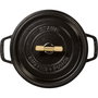 Staub La Cocotte Buster & Punch 24 cm Redonda, Negra, Hierro Fundido