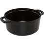 Staub La Cocotte Buster & Punch 24 cm Redonda, Negra, Hierro Fundido