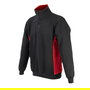 DUVER Sudadera Bicolor Con Cremallera Negro Y Rojo Talla M