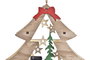 DKD Home Decor Decoración Colgante de Madera Árbol 27x3x29 Surtido