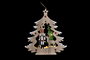 DKD Home Decor Decoración Colgante de Madera Árbol 27x3x29 Surtido