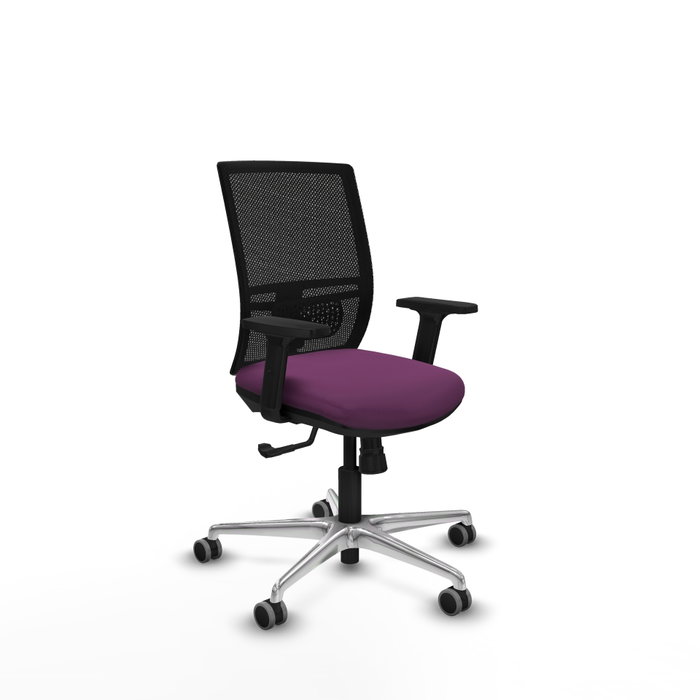 PIQUERAS Y CRESPO Silla de oficina Yunquera con mecanismo Sincro, Morado y Negro PIQUERAS Y CRESPO Silla de oficina Yunquera con mecanismo Sincro, Morado y Negro