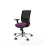 PIQUERAS Y CRESPO Silla de oficina Yunquera con mecanismo Sincro, Morado y Negro