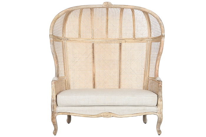 DKD Home Decor Sofá Item Home Natural 58 x 155 x 125 cm