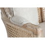 DKD Home Decor Sofá de Madera y Enea Natural