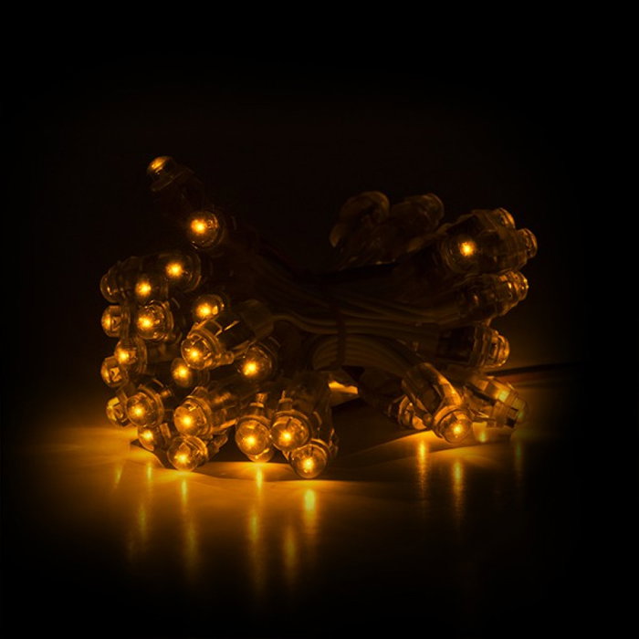 Epistar Pixel LED Amarillo Cadena 50 Unidades Epistar Pixel LED Amarillo Cadena 50 Unidades
