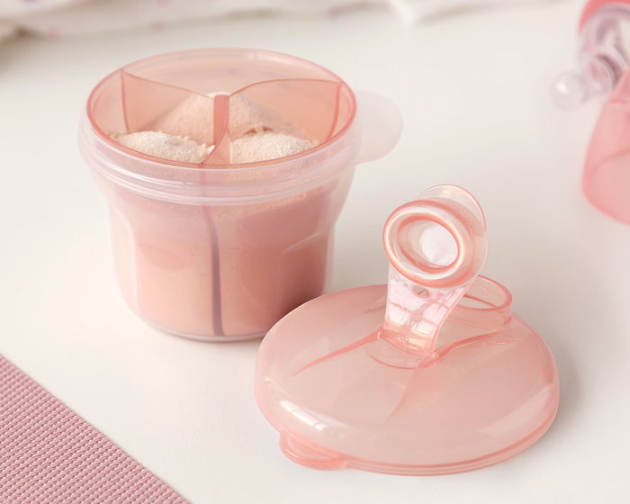 KioKids Dosificador de Leche en Polvo Giratorio Rosa 300 mL para Bebés +0 Meses Colección Soft Nordic KioKids Dosificador de Leche en Polvo Giratorio Rosa 300 mL para Bebés +0 Meses Colección Soft Nordic
