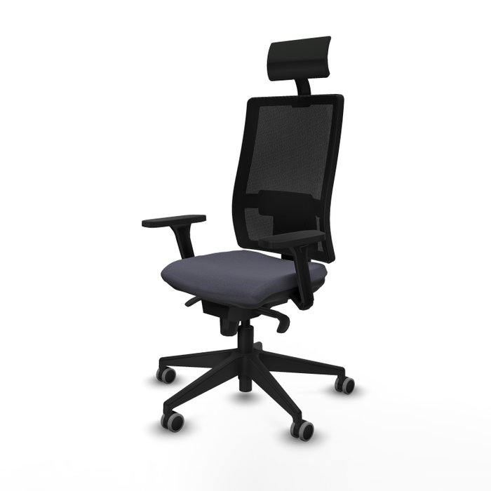PIQUERAS Y CRESPO Silla de oficina Horna con mecanismo Sincro, Gris oscuro y Negro PIQUERAS Y CRESPO Silla de oficina Horna con mecanismo Sincro, Gris oscuro y Negro
