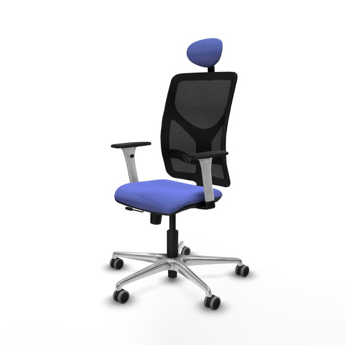 PIQUERAS Y CRESPO Silla de oficina Motilla Azul claro y Negro PIQUERAS Y CRESPO Silla de oficina Motilla Azul claro y Negro