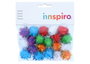 Innspiro Pompones brillantes mix 25mm de 20 unidades