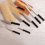 Quid Cuchillo Carnicero Oasis 15 cm (6 Unidades) Black