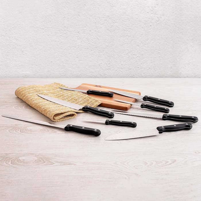 Quid Cuchillo Carnicero Oasis 15 cm (6 Unidades) Black