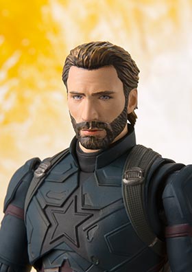 Tamashii Nations Capitán América Avengers: Infinity War S.H. Figuarts con Set de Efectos Especiales