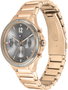 Tommy Hilfiger 1782277 Reloj Analógico Dorado con Esfera Gris